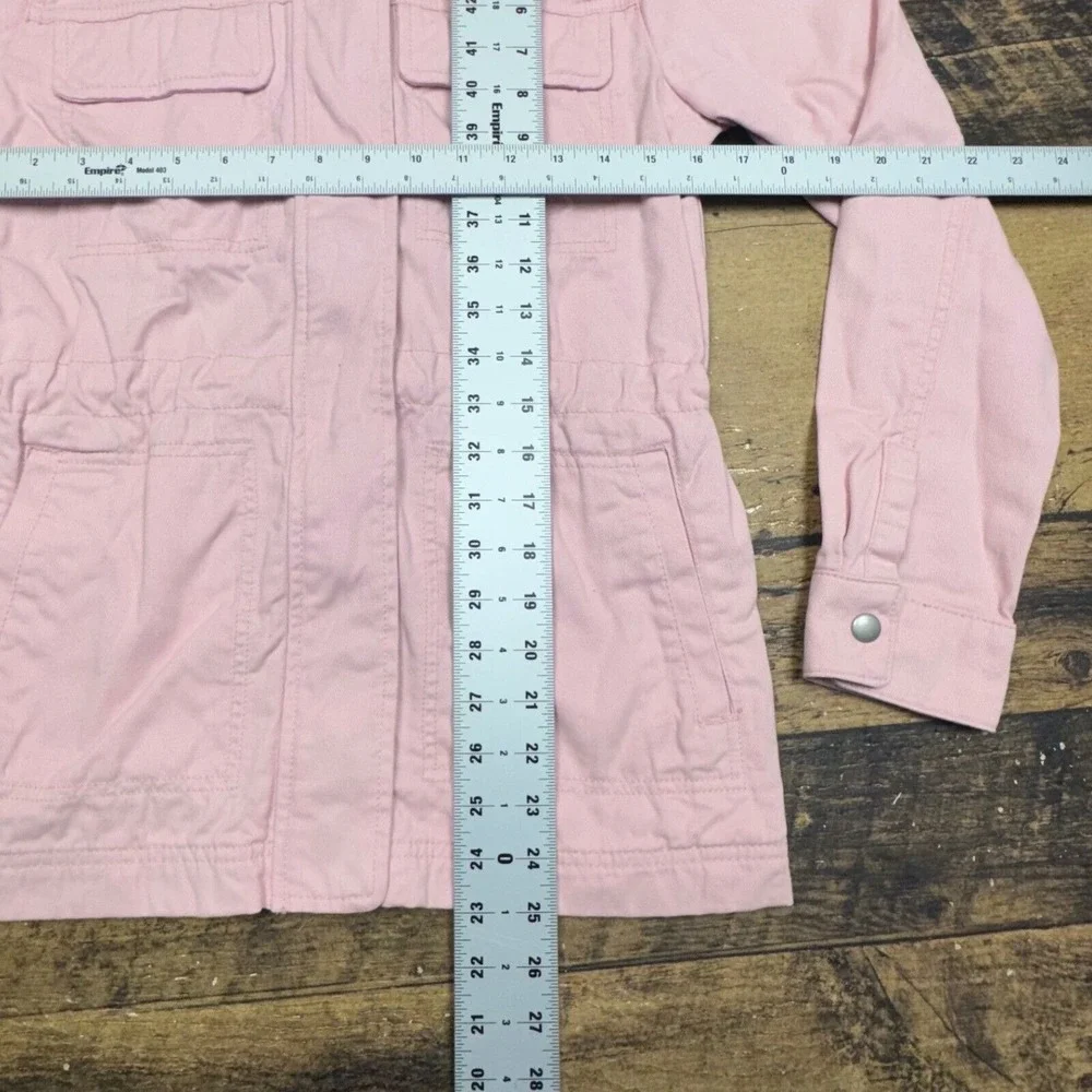 GAP Utility Jacket Lightweight Drawstring Waist Pink‎ Coat Women's XS